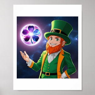 Poster O Adesivo da Lua do Leprechaun 