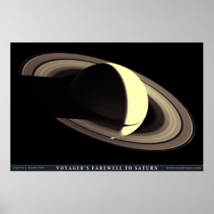 Póster O adeus do explorador a Saturn