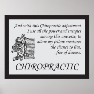 Poster O ajuste da quiroterapia cita provérbios