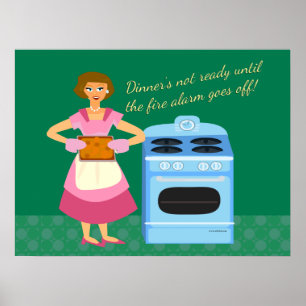 Poster O alarme de incêndio significa o tempo de comensa