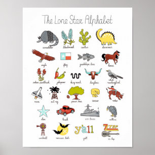 Poster O Alfabeto da Estrela Solitária