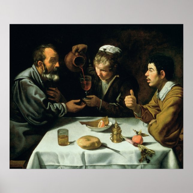 Póster O almoço, 1620 (Frente)