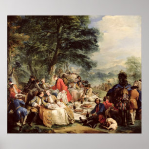 Póster O Almoço da Caça, 1737