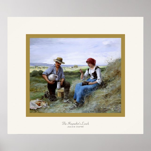 Póster O Almoço de Haymaker ~ Julien Dupré ~ Belas Artes (Frente)