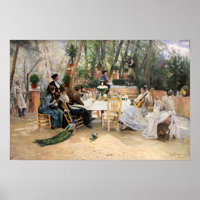 Poster O Almoço dos Artistas Escandinavos | Hugo Birger (Frente)