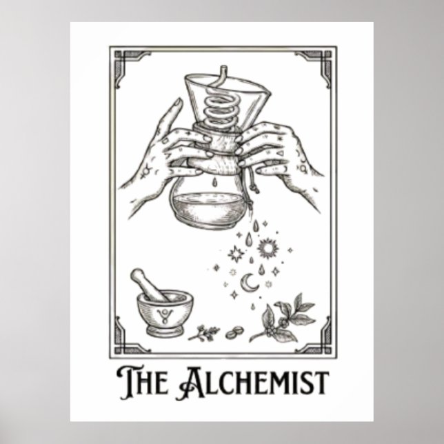 Poster O Alquimista do Café (Frente)