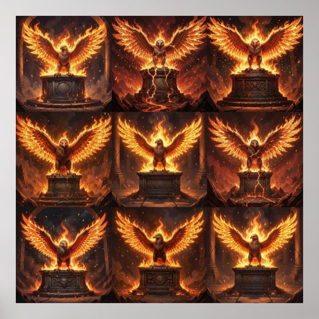 Poster O Altar da Chama Resiliente (Frente)