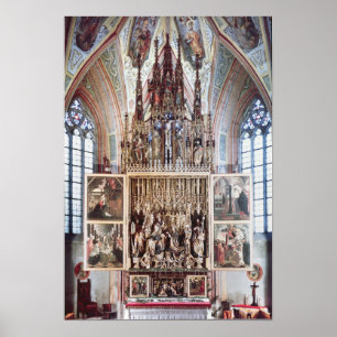 Póster O Altarpiece 1471-81 do St. Wolfgang