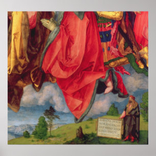 Póster O Altarpiece de Landauer, todo o dia de santos,