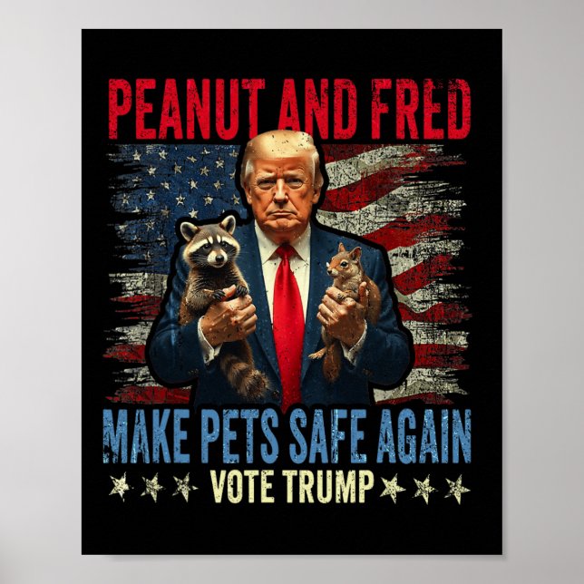 Poster O Amendoim E O Fred Tornam Os Animais Seguros Nova (Frente)