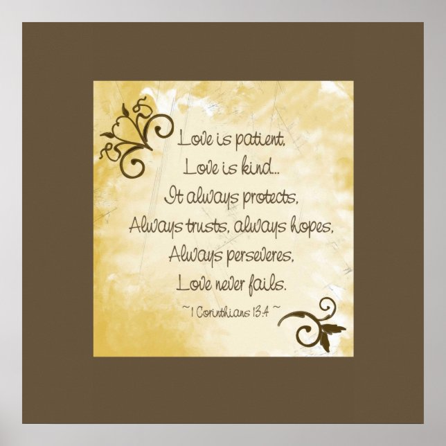 Poster O Amor Antiquado É Paciente (Frente)