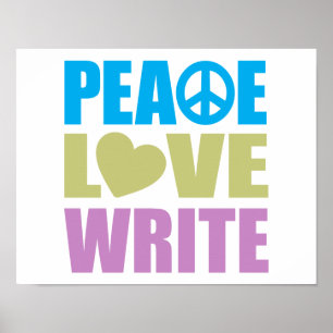 Póster O amor da paz escreve