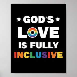 Poster O amor de Deus é um mês de orgulho LGBT Gay totalm