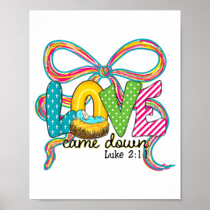 Poster O Amor Desceu Lucas 2_11 Feliz Natal Cristão