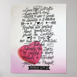 Poster O amor deve ser Bíblia de Dias de os namorados Sin