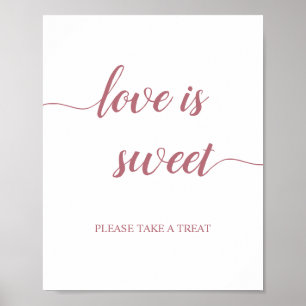 Poster O amor Dourado cor-de-rosa do casamento da