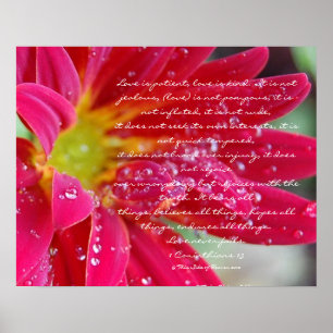 Poster O amor é ..... 1 os Corinthians 13