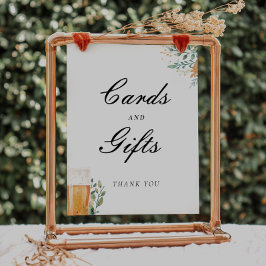 Poster O amor é a criação de cartões - sinal de Chá de pa