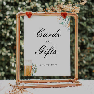 Poster O amor é a criação de cartões - sinal de Chá de pa