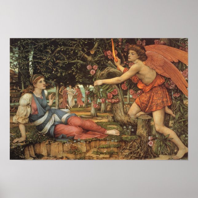 Póster O amor e a donzela de John Stanhope (Frente)