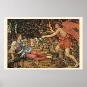 Póster O Amor e a Donzela por John Stanhope