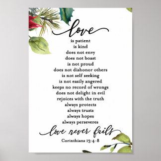 Poster O amor é a Escritura de Corinthians, o Casal Verse