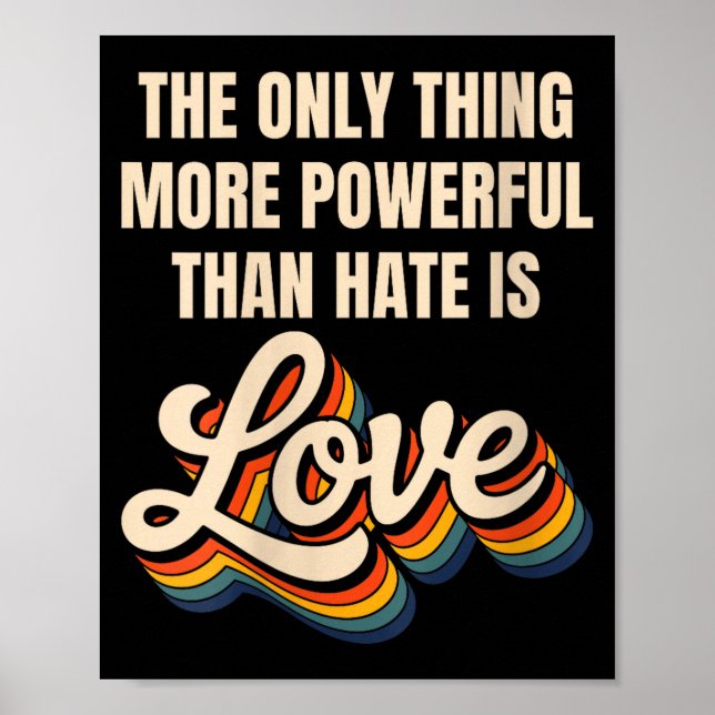 Poster O amor é a única coisa mais poderosa do que o ódio (Frente)