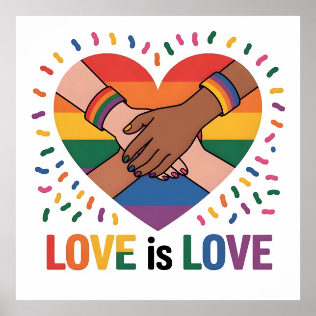 Poster O amor é amor (Frente)