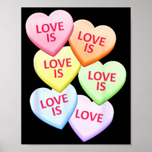 Poster O Amor é Amor Dia dos Namorados Coração de Doce Or