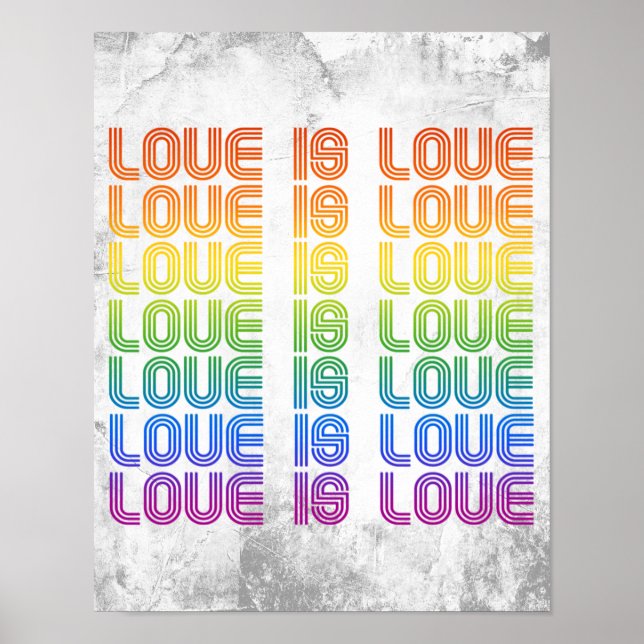 Poster O Amor é Amor Retro (Frente)