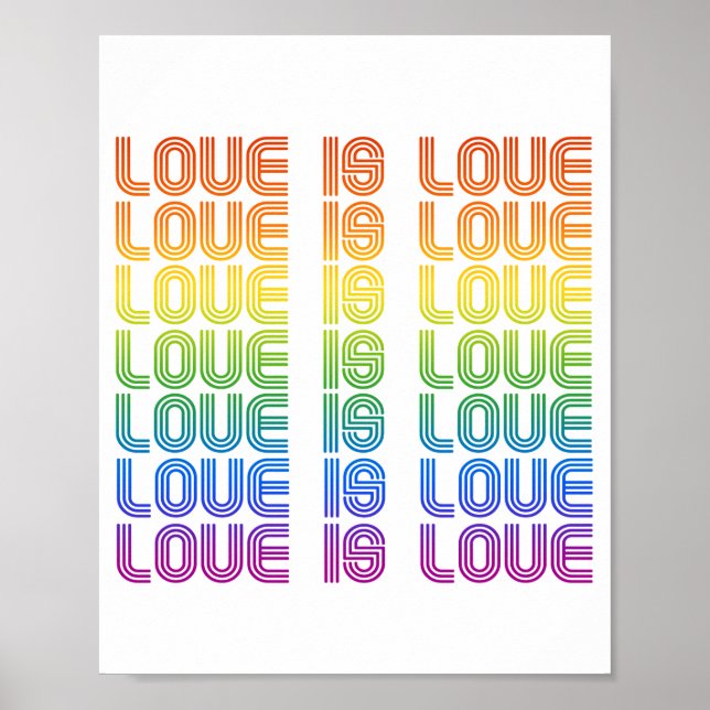 Poster O Amor é Amor Retro (Frente)