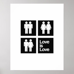 Póster O amor é blocos do amor
