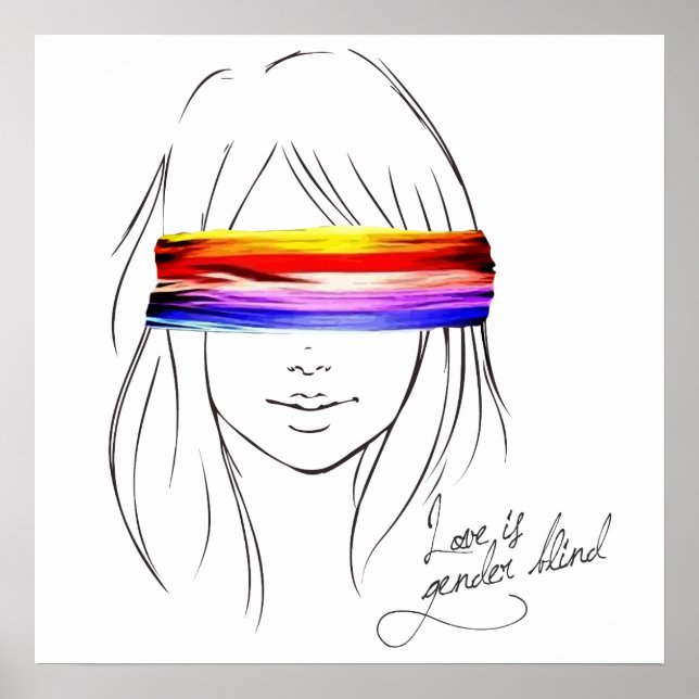 Póster O Amor É Cego De Gênero (Frente)
