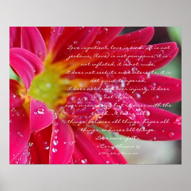 Poster O amor é...Corintianos 13 (Frente)