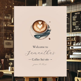 Poster O amor é criar Chá de panela de café