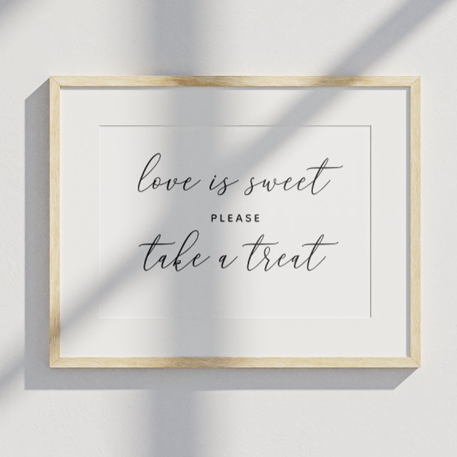 Poster O amor é doce, aproveite o presente. Casamento pre (Criador carregado)