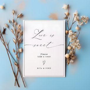 Poster O amor é doce, doce Buffet, sinal de deserto