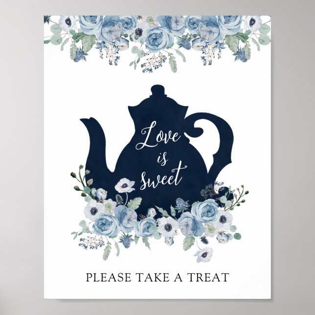 Poster O amor é Doce Pegue um Presente Chá de Noiva (Frente)