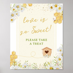 Poster O amor é Doce Pegue um Tratamento Chácara de Abelh