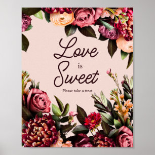 Poster O amor é doce, por favor, pegue um doce