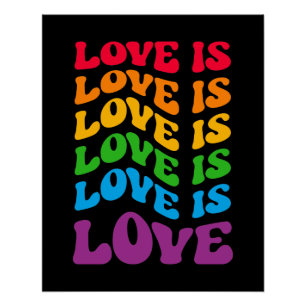Póster O amor é Gay LGBT