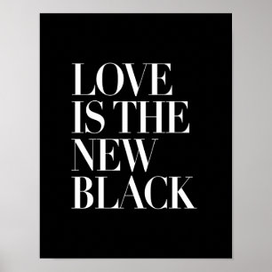 PÓSTER O AMOR É O NOVO PRETO