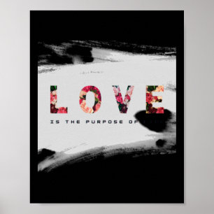 Poster O Amor É O Propósito Do Life Sticker