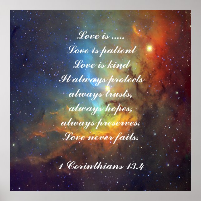 Poster O amor é paciente Corinthians (Frente)