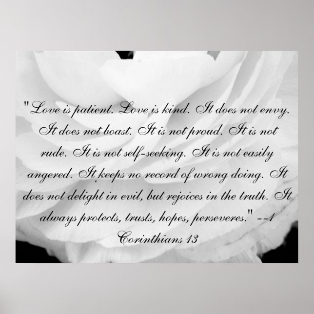 Poster O amor é paciente. O amor é gentil. (Frente)