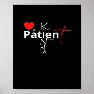 Poster O Amor é Paciente O Amor é Gentil Coração Desprete