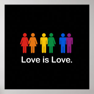 PÓSTER O AMOR É PRETO DO AMOR