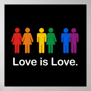 PÓSTER O AMOR É PRETO DO AMOR