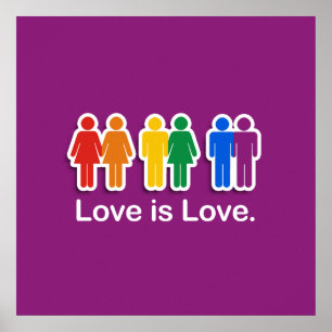 PÓSTER O AMOR É ROXO DO AMOR