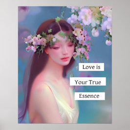 Poster O amor é sua verdadeira essência | Angelical como